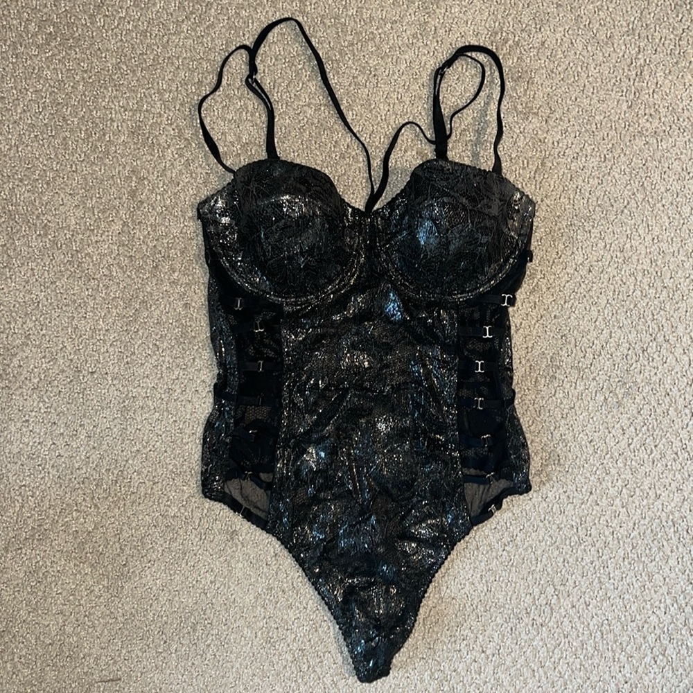 Victorias Secret Black Lace Corset
